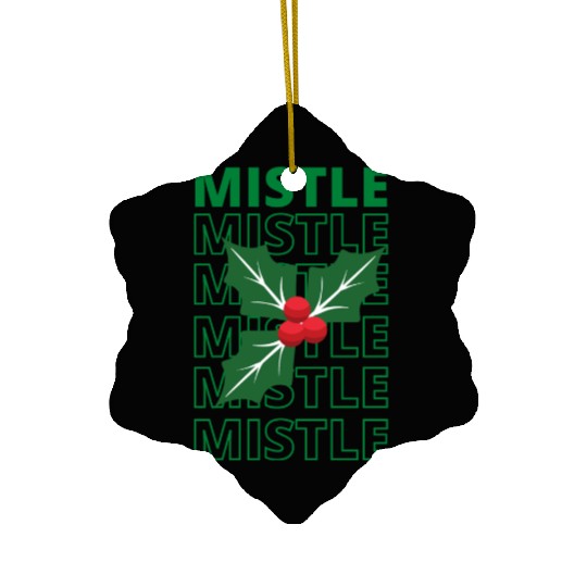 New Mistletoe Classic Ceramic Ornaments