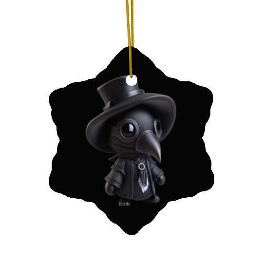 Plague Doctor Killer Ceramic Ornaments