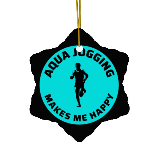 Deep Water Aqua jogging Pool Running Fitness Ceramic Ornaments