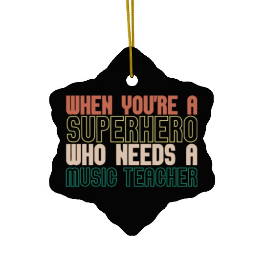 Music Teacher Ceramic Ornaments