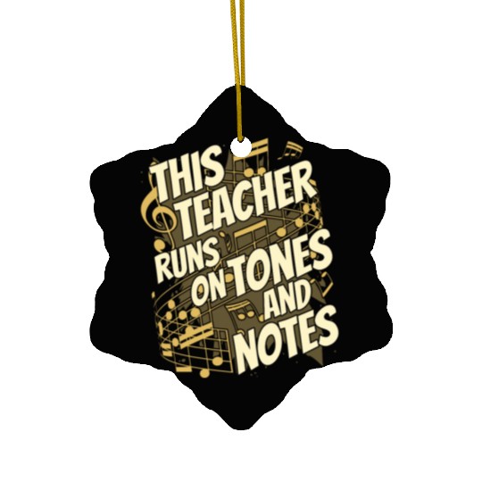 Music Teacher Ceramic Ornaments