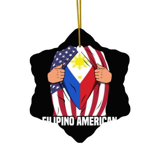 Hero Design for Proud American Pinoys Ceramic Ornaments