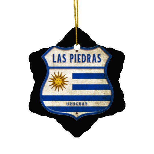Las Piedras Uruguay Vintage Design Ceramic Ornaments