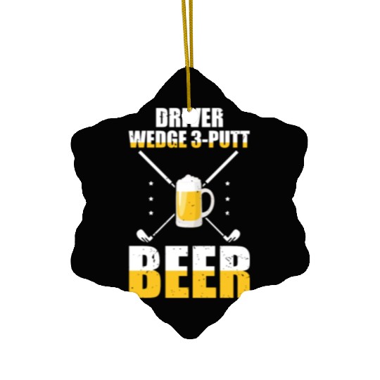 Novelty Golfing Golfer Comical Field Sports Ceramic Ornaments