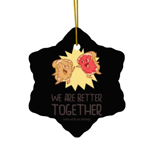 Siblings Peanut Butter Jelly Toast Big Brother Ceramic Ornaments