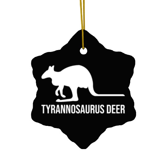 Funny Kangaroo Tyrannosaurus Deer Ceramic Ornaments