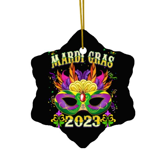 Mardi Gras Carnival - Mardi Gras 2023 Ceramic Ornaments