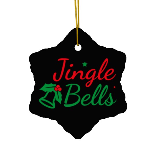 Jingle Bells - Marry Christmas Ceramic Ornaments