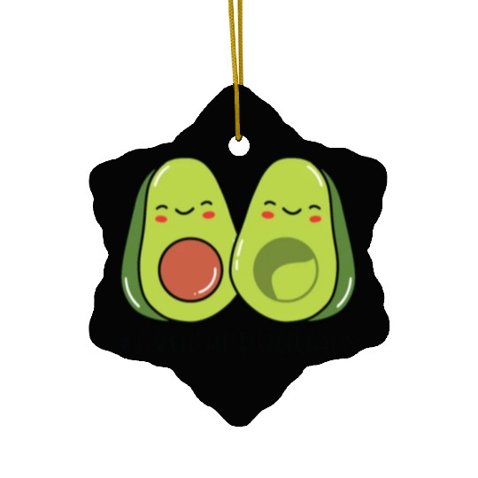 Sibling Big Brother Avocado Goals Hilarious Puns Ceramic Ornaments