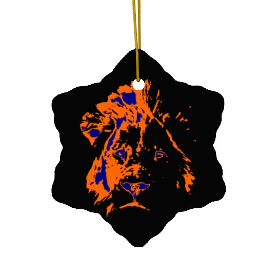 lion 4 Ceramic Ornaments