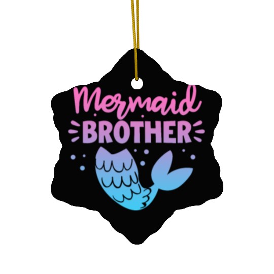 Mermaid Brother Ceramic Ornaments