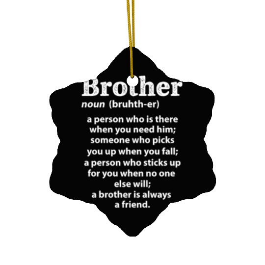 Brother Definition Ceramic Ornaments