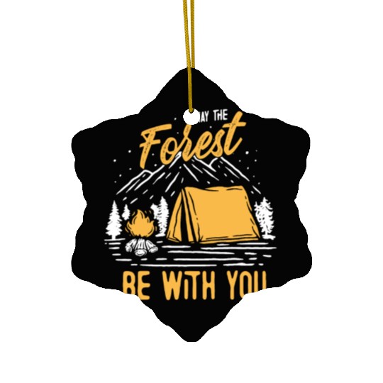 May The Forest Be With You Ceramic Ornaments