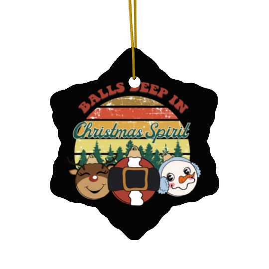 christmas spirit sublimation Ceramic Ornaments