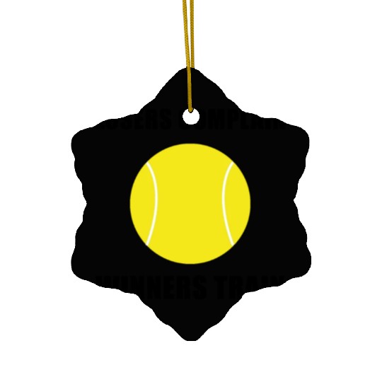 Winners Train Tennis Ceramic Ornaments