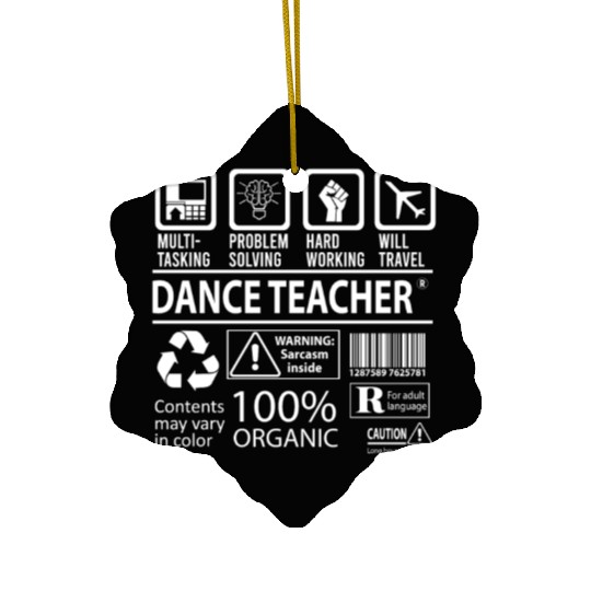 Dance Teacher Ceramic Ornaments - Multitasking Job Gift Item