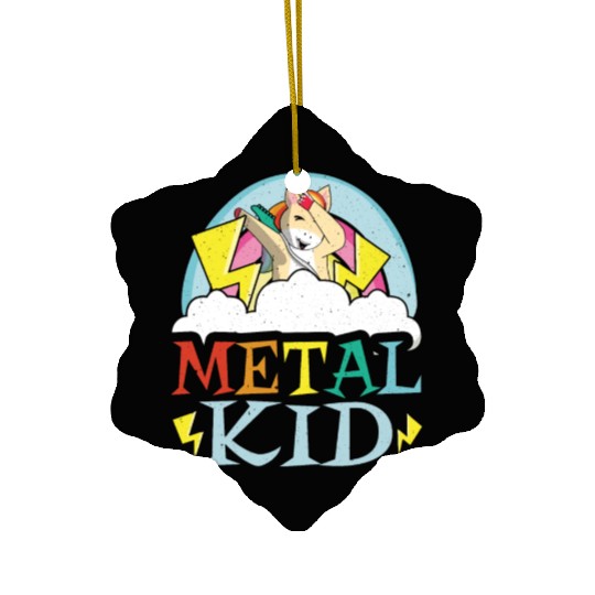 Guitar Metal Kid Music Rock Dab Unicorn Kawaii Ceramic Ornaments