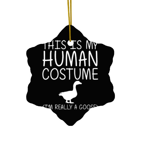 Goose Easy Halloween Human Costume Waterfowl Anima Ceramic Ornaments