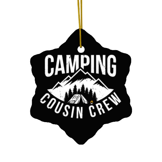 Camping Cousin Crew Ceramic Ornaments