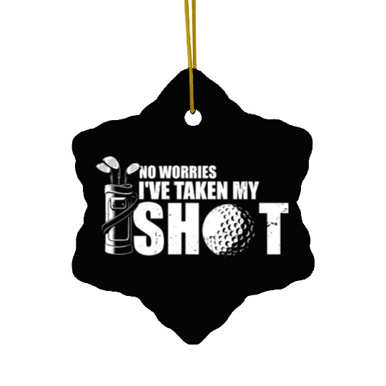 Hilarious Golfing Mockery Leisure Sarcasm Ceramic Ornaments