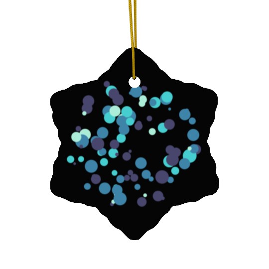 Abstract Circle Design Ceramic Ornaments