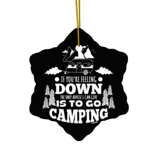 Camping vacation relaxation nature vacation gift Ceramic Ornaments