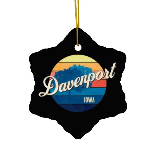 Davenport - Iowa Ceramic Ornaments