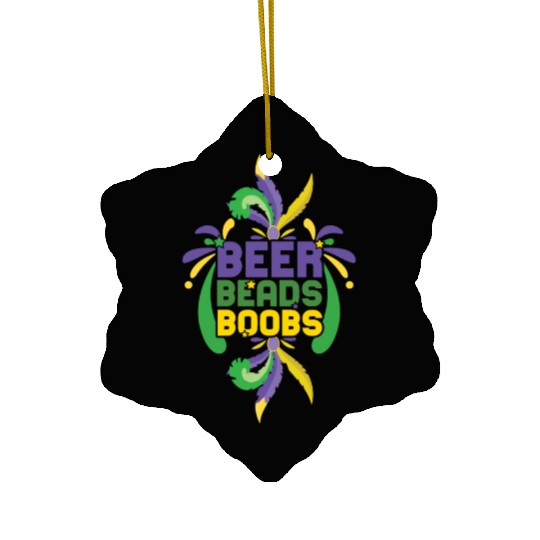 Festival Parade Beer Beads Bling Mardi Gras 2023 Ceramic Ornaments