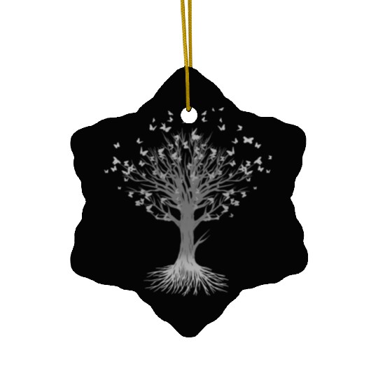 Butterfly Tree Beautiful Animal Butterflies Tree Ceramic Ornaments