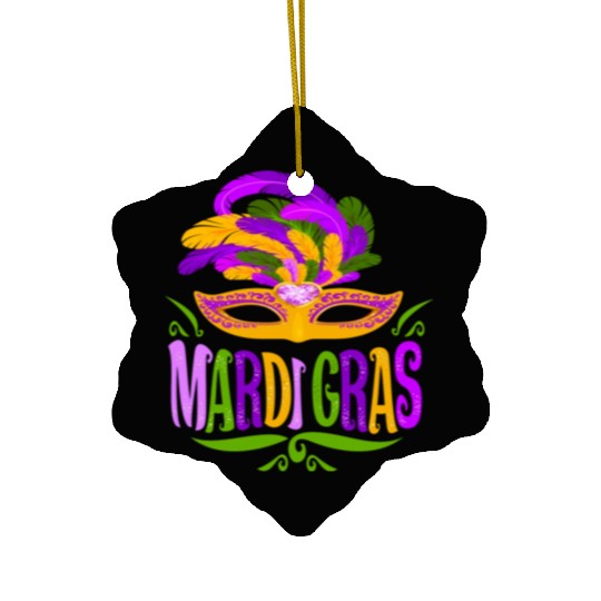 Mardi Gras Fun Mardi Gras Party 2023 Ceramic Ornaments