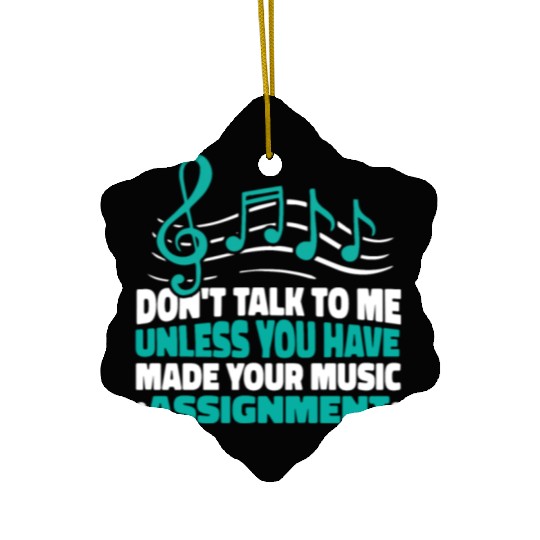 Music Teacher Notes Ceramic Ornaments