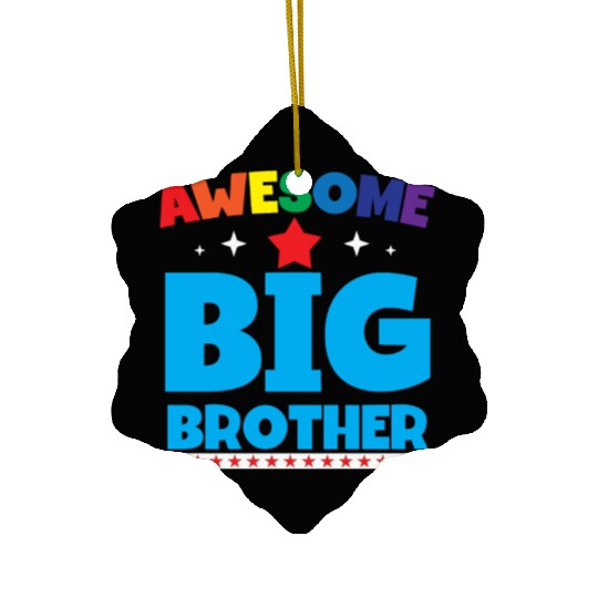 Kids Big brother Announcement Ceramic Ornaments