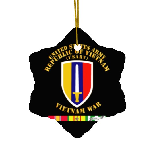Army US Army Vietnam USARV Vietnam War w SVC Ceramic Ornaments