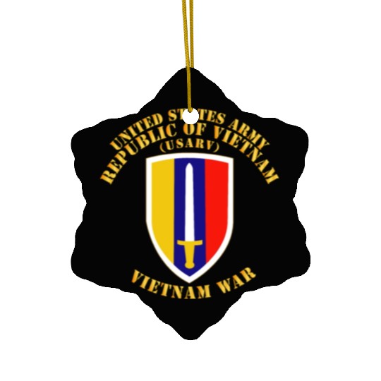 Army US Army Vietnam USARV Vietnam War Ceramic Ornaments