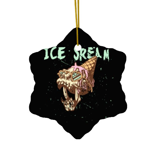 Ice scream Halloween Ceramic Ornaments