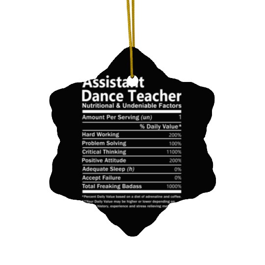 Assistant Dance Teacher Ceramic Ornaments - Nutritional And
