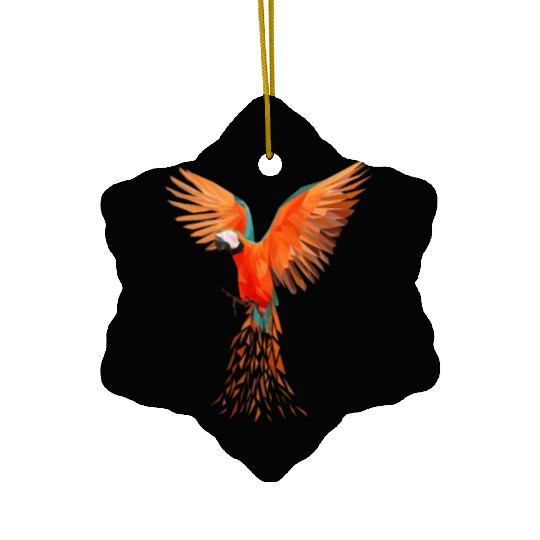 Colourful Macaw Parrots - Modern Bird Design Ceramic Ornaments