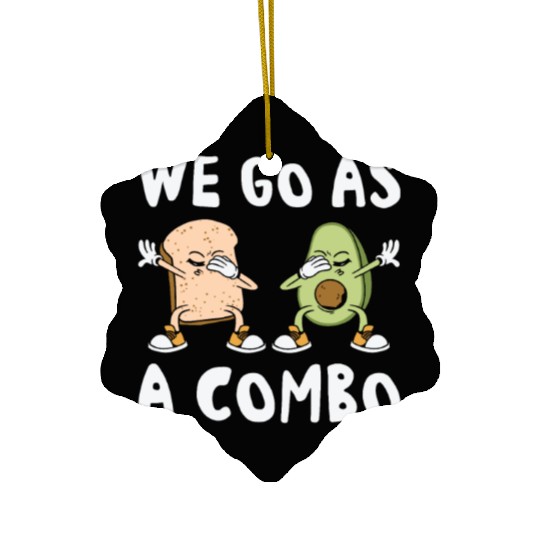 Siblings Avocado Toast Combo Big Sister Brother Ceramic Ornaments