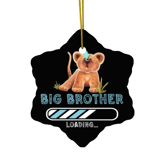 Big brother lion Ceramic Ornaments