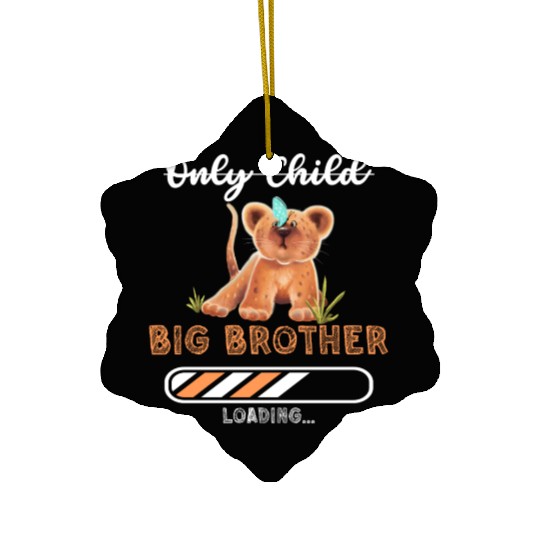 Big brother lion Ceramic Ornaments