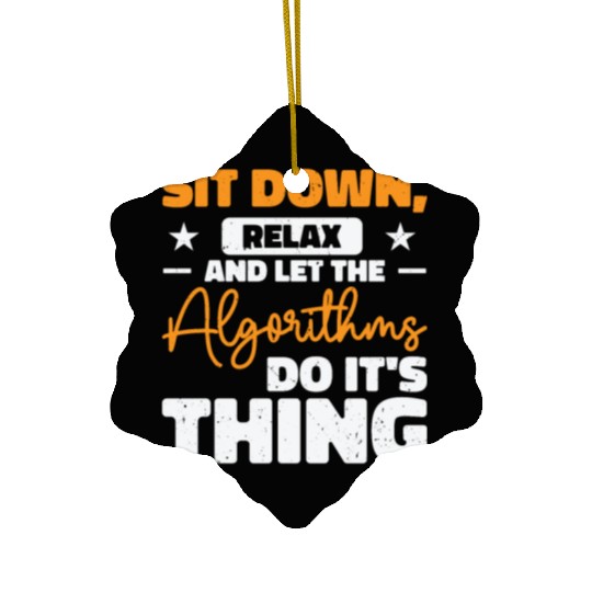 Computer Algorithm Programmer Artificial Ceramic Ornaments