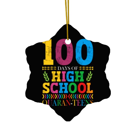 100 Days Of High School Quaran-teens Masked Ceramic Ornaments