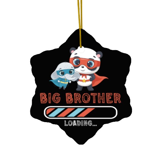 Big brother super hero panda elephant Ceramic Ornaments