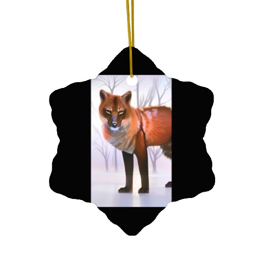 Fox Ceramic Ornaments