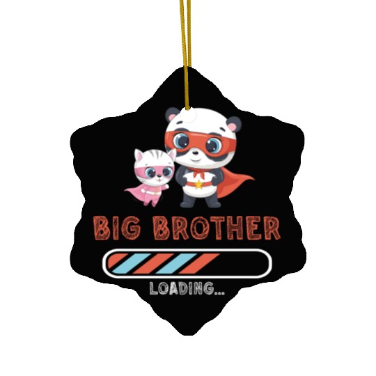 Big brother super hero panda cat 2023 Ceramic Ornaments