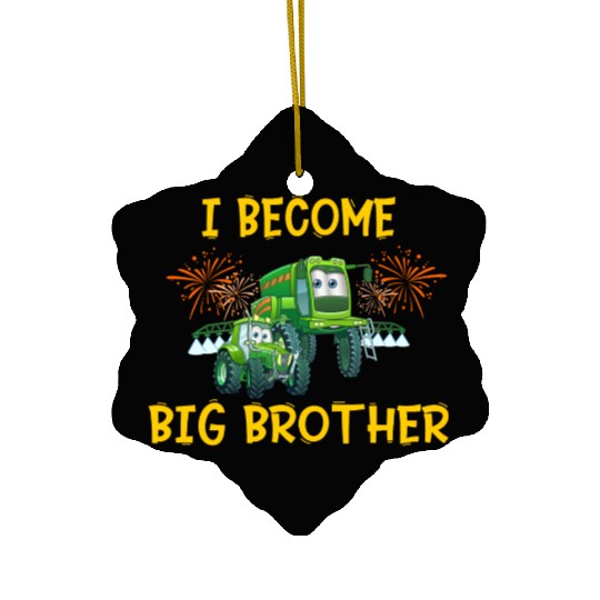Big brother farmer tractor 2023 Ceramic Ornaments