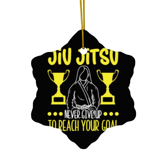 Jiu jitsu never give up jujutsu martial arts mma Ceramic Ornaments