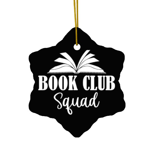 Book Club Squad Ceramic Ornaments