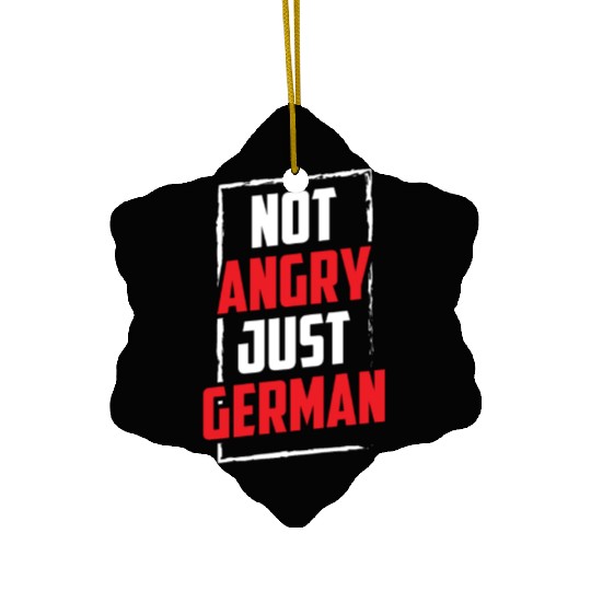 Not Angry Just German Teacher Voice Germany Ceramic Ornaments