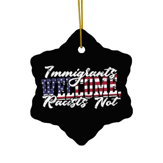 US Immigrant Indigenous USA Immigrants america Ceramic Ornaments